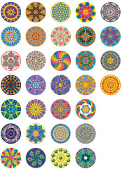 Creative Haven Mandalas Color by Number Coloring Book - Фото 10