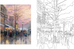 Posh Coloring Book. Thomas Kinkade Designs for Inspiration & Relaxation - Фото 2