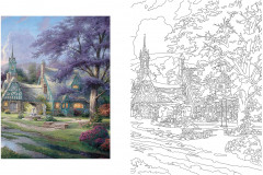 Posh Coloring Book. Thomas Kinkade Designs for Inspiration & Relaxation - Фото 3