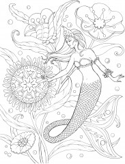 Creative Haven Mermaids Coloring Book - Фото 2