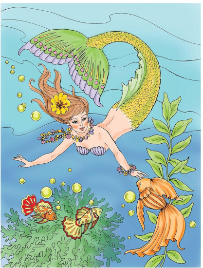 Creative Haven Mermaids Coloring Book