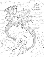 Creative Haven Mermaids Coloring Book - Фото 6