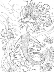 Creative Haven Mermaids Coloring Book - Фото 7