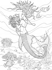 Creative Haven Mermaids Coloring Book - Фото 9