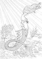 Creative Haven Mermaids Coloring Book - Фото 10