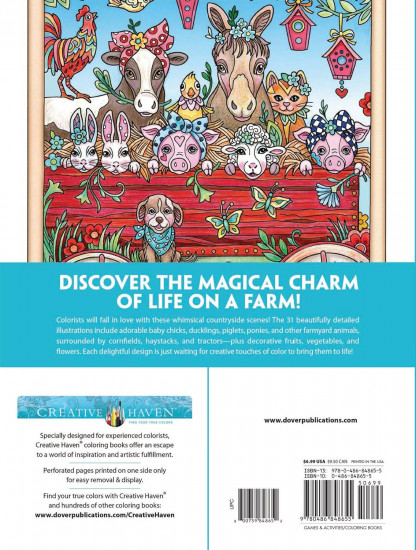 Creative Haven Farm Sweet Farm Coloring Book