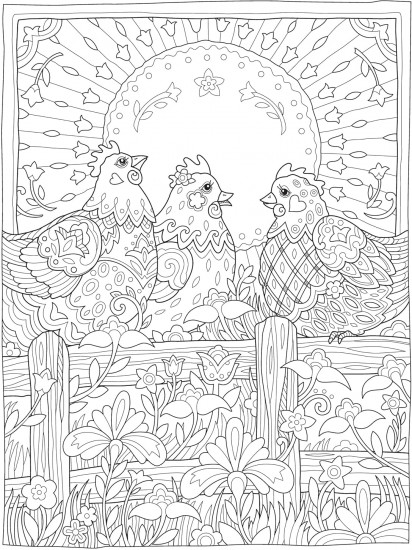 Creative Haven Farm Sweet Farm Coloring Book
