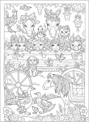 Creative Haven Farm Sweet Farm Coloring Book - Фото 6