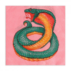 Набор салфеток бумажных «Змея на красном» - Фото 3