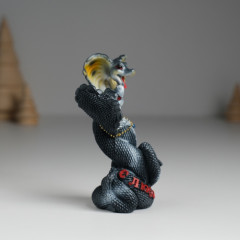 Фигурка сувенирная «Змеи тёмные в обнимку» - Фото 2