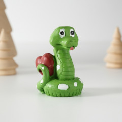 Фигурка сувенирная «Змейка с сердцем» - Фото 4