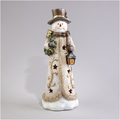 Статуэтка с Led-подсветкой «Снеговик» - Фото 1