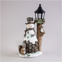 Статуэтка с Led-подсветкой «Снеговик» - Фото 1