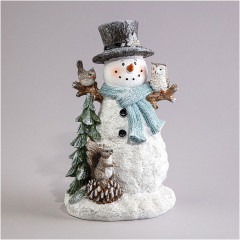 Статуэтка с Led-подсветкой «Снеговик» - Фото 1