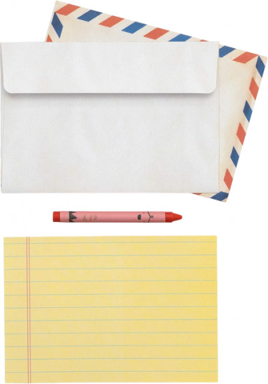 Bring the Crayons Home. A Box of Crayons, Letter-Writing Paper, and Envelopes
