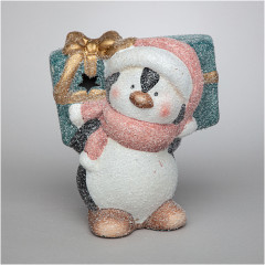 Фигурка с Led-подсветкой «Пингвин с подарками» - Фото 1