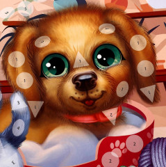 Набор для творчества-геометрическая мозаика «Котик и пёсик» - Фото 8