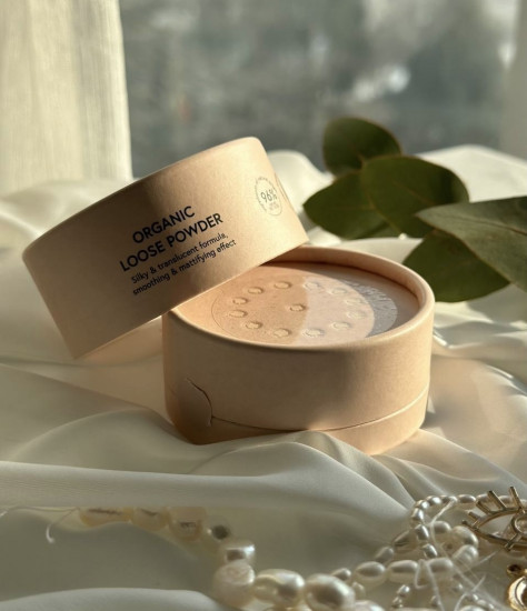 Органическая рассыпчатая пудра для лица «Organic Loose Powder», оттенок прозрачный