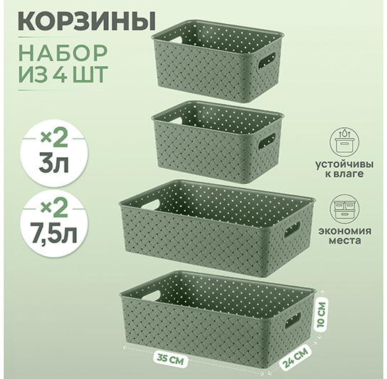 Набор корзинок «Береста»