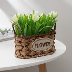 Кашпо для цветов плетёное «Овал» - Фото 1