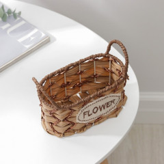 Кашпо для цветов плетёное «Овал» - Фото 2