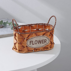 Кашпо для цветов плетёное «Овал» - Фото 5