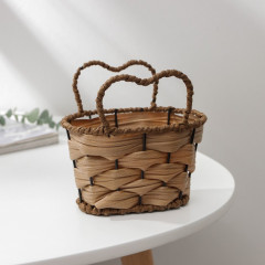 Кашпо для цветов плетёное «Сердце» - Фото 2