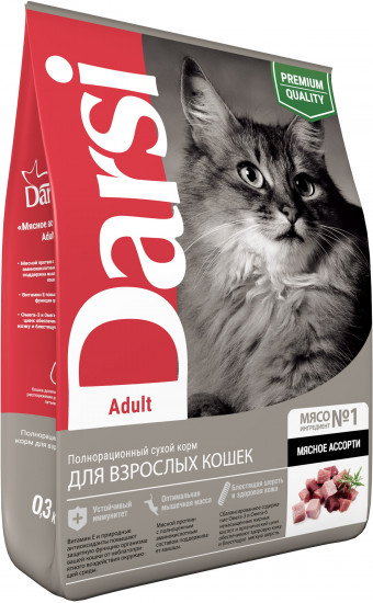 Корм для взрослых кошек «Мясное ассорти»