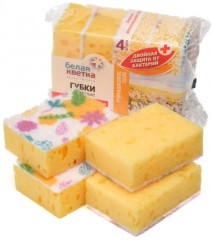 Набор губок кухонных антибактериальных «Ромашковое поле» - Фото 3