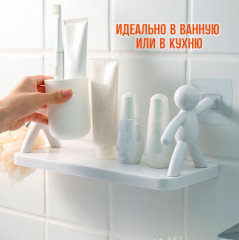 Полка настенная на липучках - Фото 2