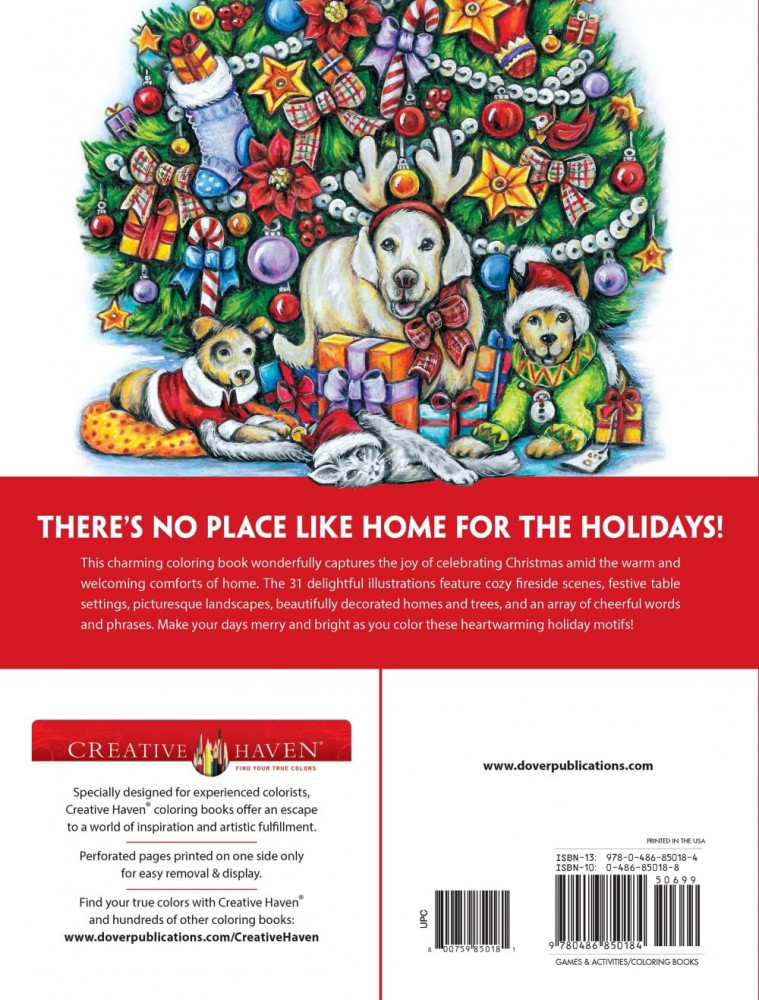 Creative Haven Home for the Holidays Coloring Book | Фото 1