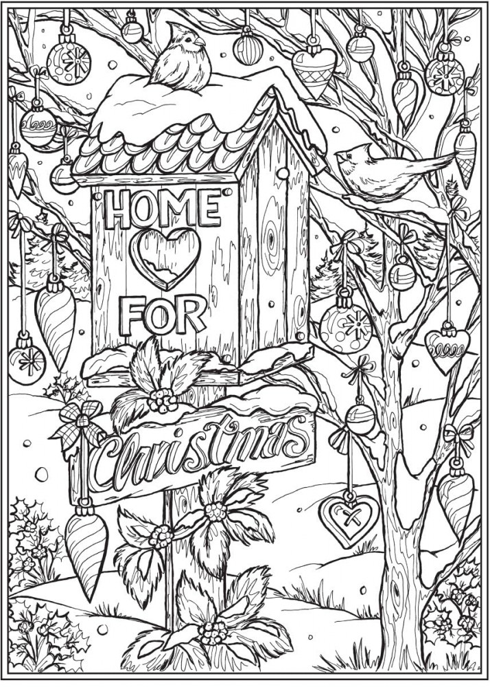 Creative Haven Home for the Holidays Coloring Book | Фото 4