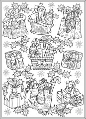 Creative Haven Home for the Holidays Coloring Book - Фото 9