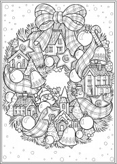 Creative Haven Home for the Holidays Coloring Book - Фото 10