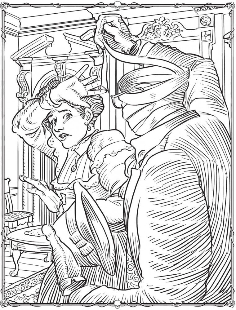 Creative Haven Literary Horror Legends Coloring Book | Фото 5