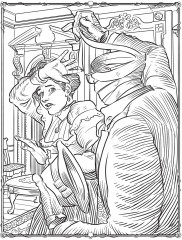 Creative Haven Literary Horror Legends Coloring Book - Фото 5