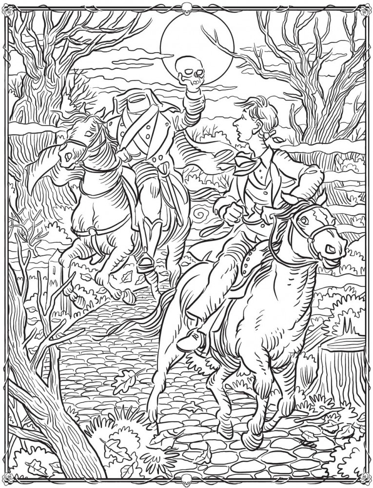 Creative Haven Literary Horror Legends Coloring Book | Фото 6
