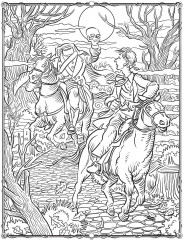 Creative Haven Literary Horror Legends Coloring Book - Фото 6