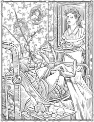 Creative Haven Literary Horror Legends Coloring Book - Фото 8