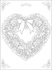 Creative Haven Fantastic Floral Wreaths Coloring Book - Фото 4