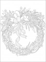 Creative Haven Fantastic Floral Wreaths Coloring Book - Фото 8