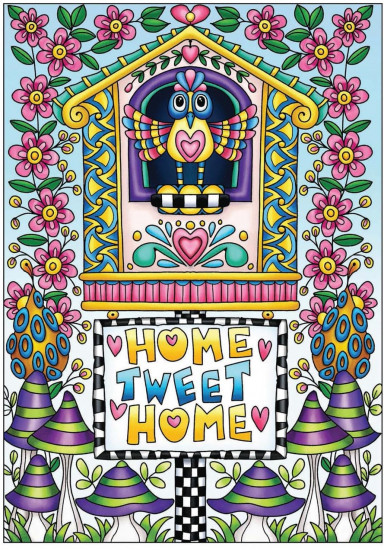 Creative Haven Fanciful Birds Coloring Book