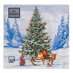 Набор салфеток бумажных «Лесная красавица» - Фото 1