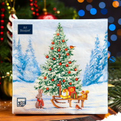 Набор салфеток бумажных «Лесная красавица» - Фото 3