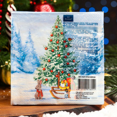 Набор салфеток бумажных «Лесная красавица» - Фото 4