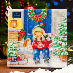 Набор салфеток бумажных «Пришла зима» - Фото 3