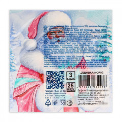 Набор салфеток бумажных «Дедушка Мороз» - Фото 2