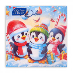 Набор салфеток бумажных «Пингвины» - Фото 1