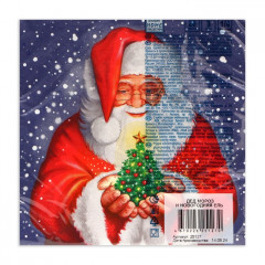 Набор салфеток бумажных «Дед Мороз и новогодняя ель» - Фото 3