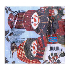 Набор салфеток бумажных «Снеговички» - Фото 2